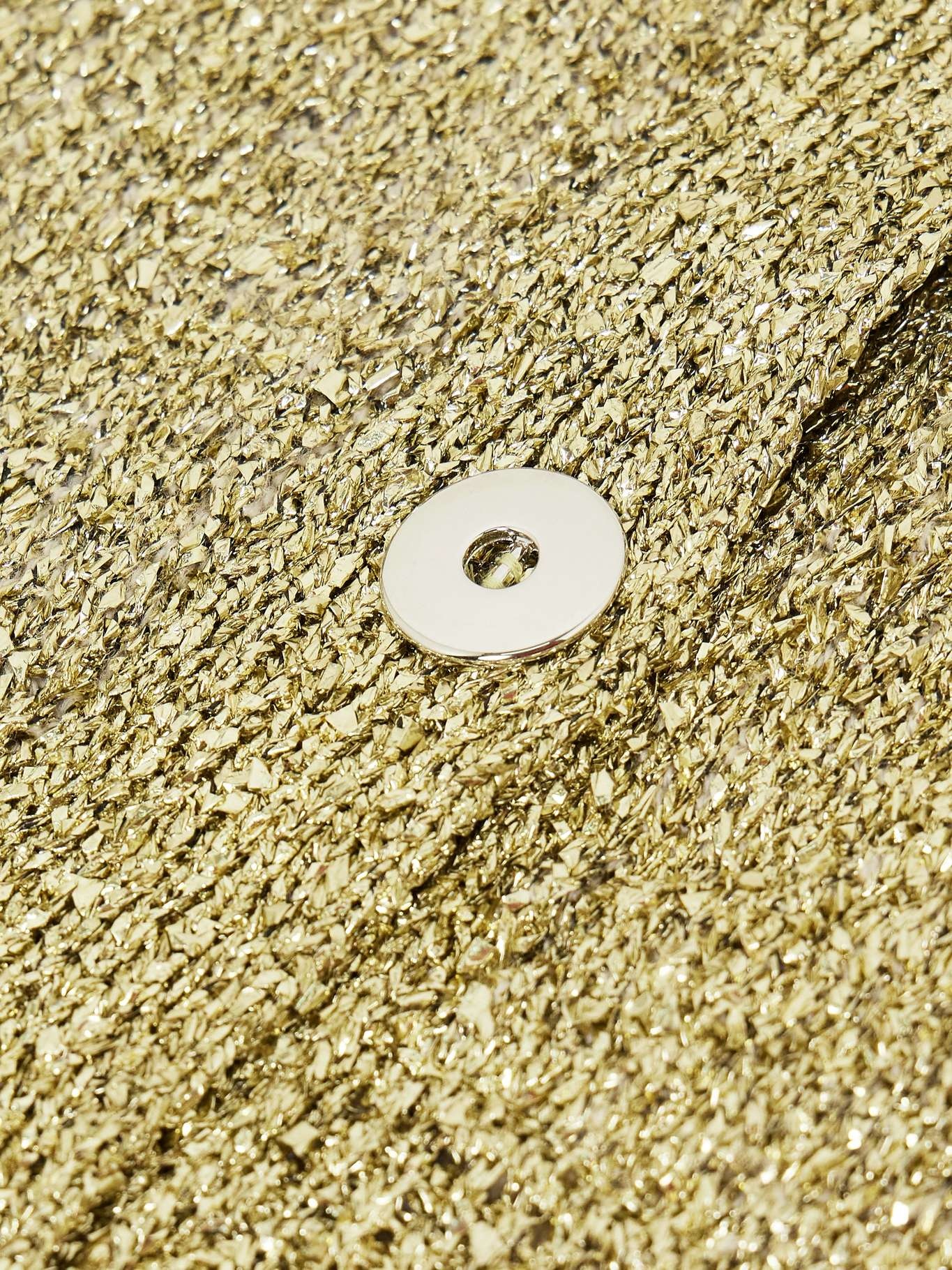 Metallic wool-blend cardigan Gold - 4