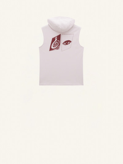 courrèges PRINTED HOODIE SLEEVELESS T-SHIRT outlook