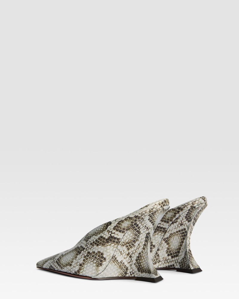 Python-print leather mule 3