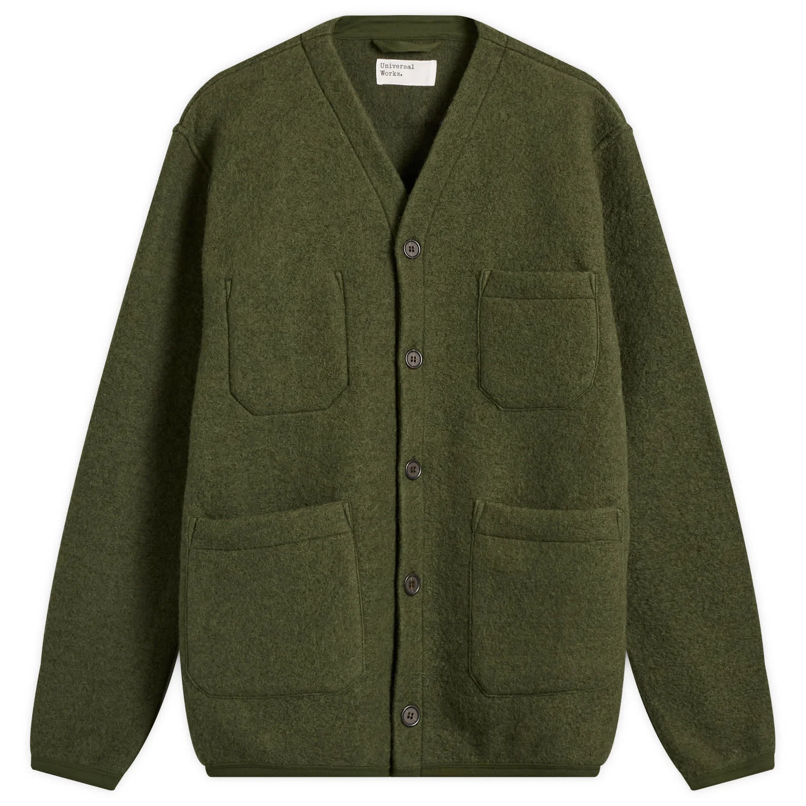 Universal Works Wool Fleece Cardigan - Presented by END. - 1