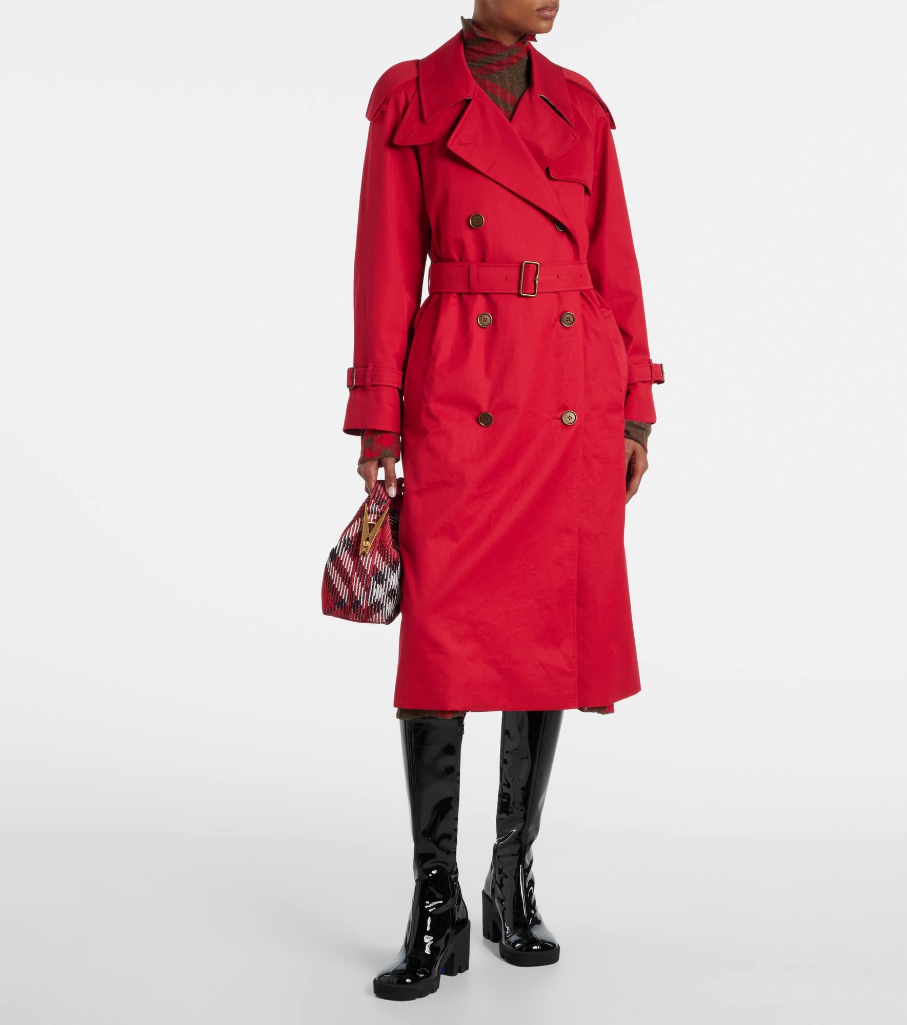 Castleford cotton gabardine trench coat - 7