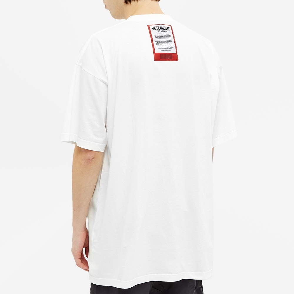 VETEMENTS Oversize Logo Patch Tee - 5