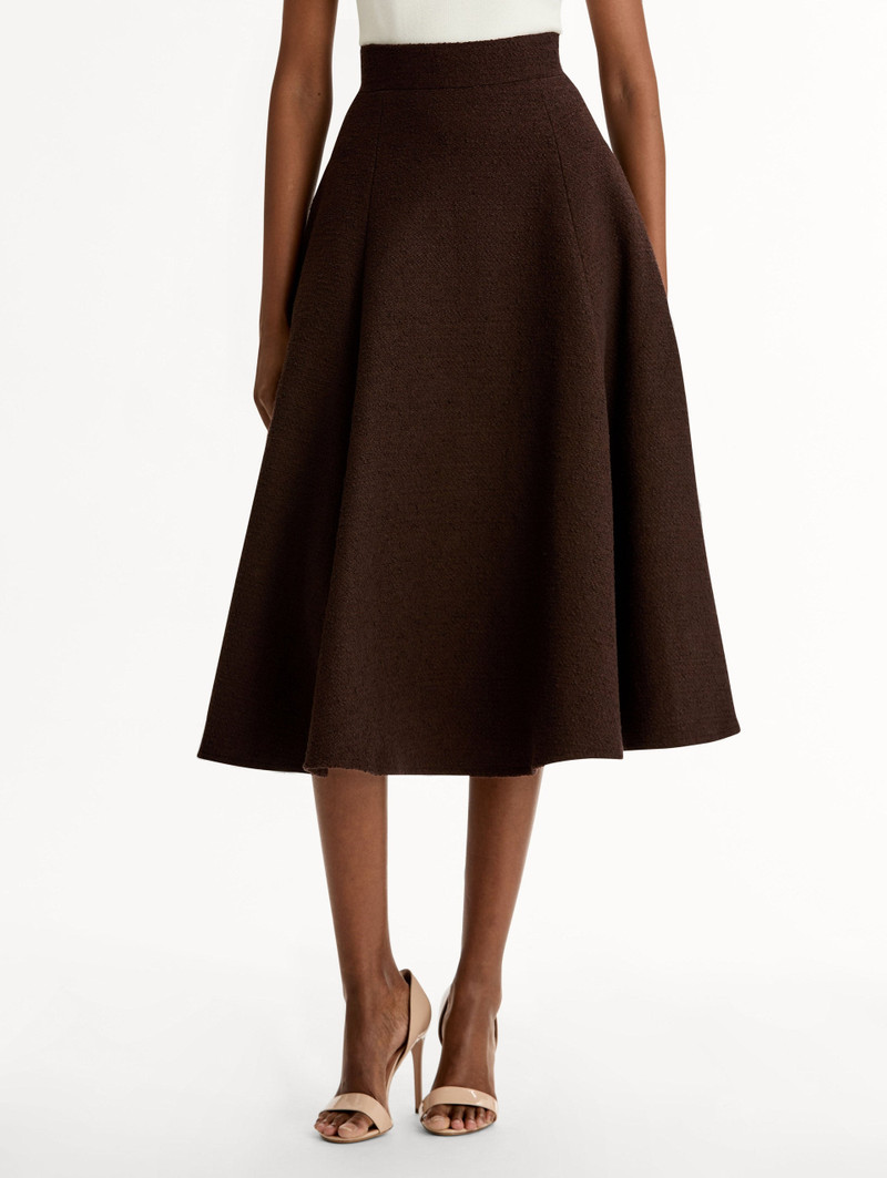 WOOL TWEED PLEATED SKIRT 5