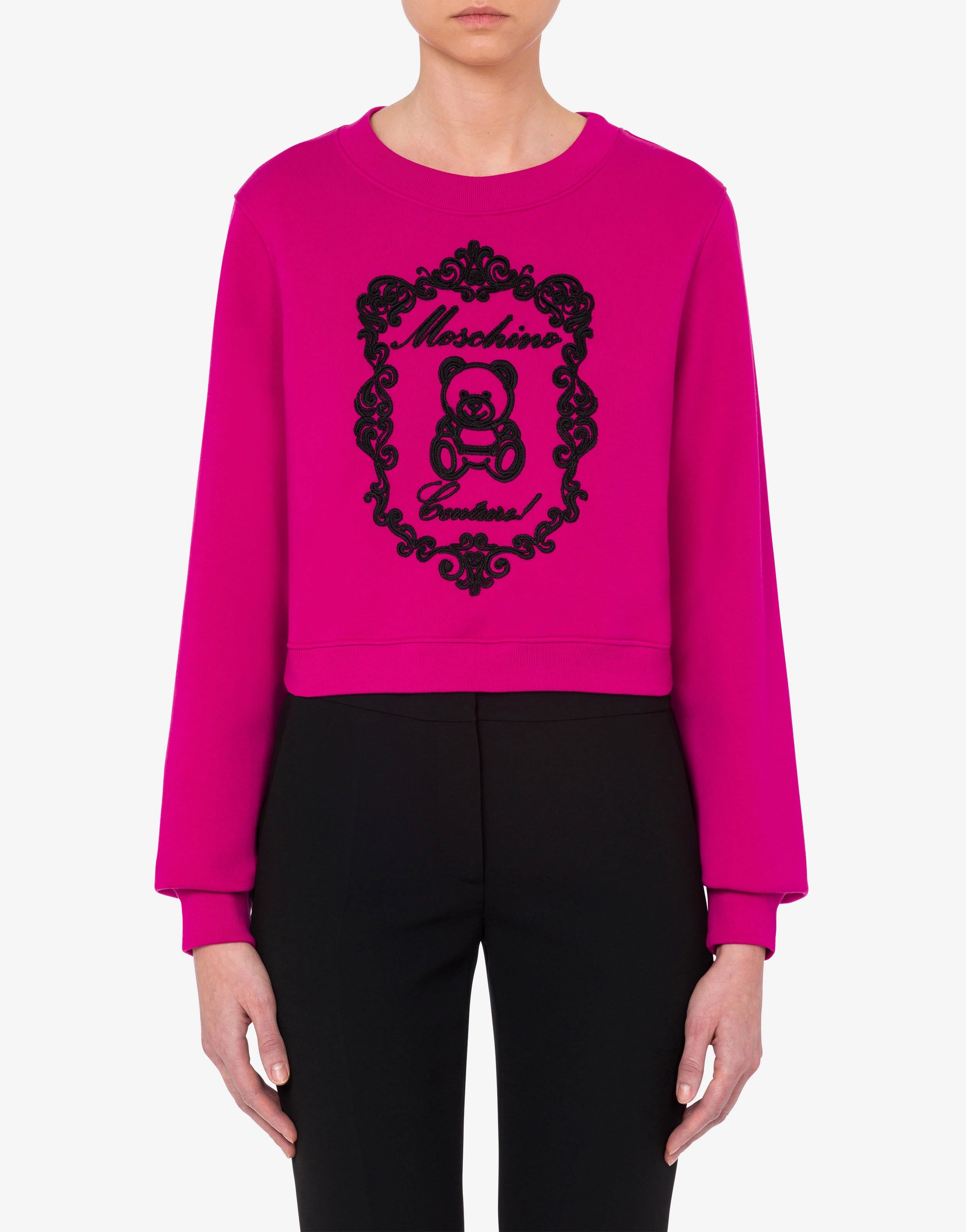 TEDDY EMBROIDERY ORGANIC COTTON SWEATSHIRT - 2