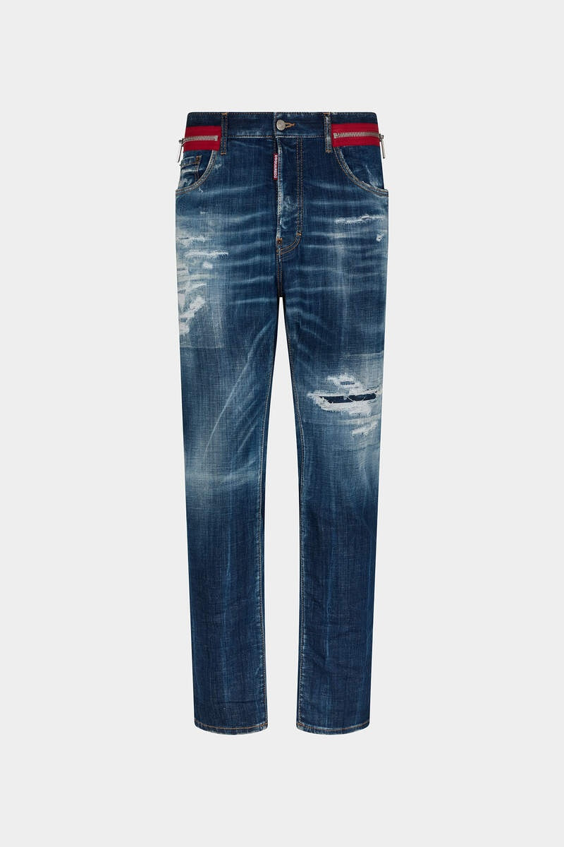 DARK RIPPED CAST WASH 642 JEANS 1