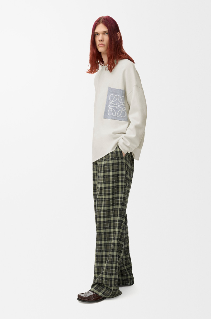Loewe Anagram pocket sweater in cotton blend outlook