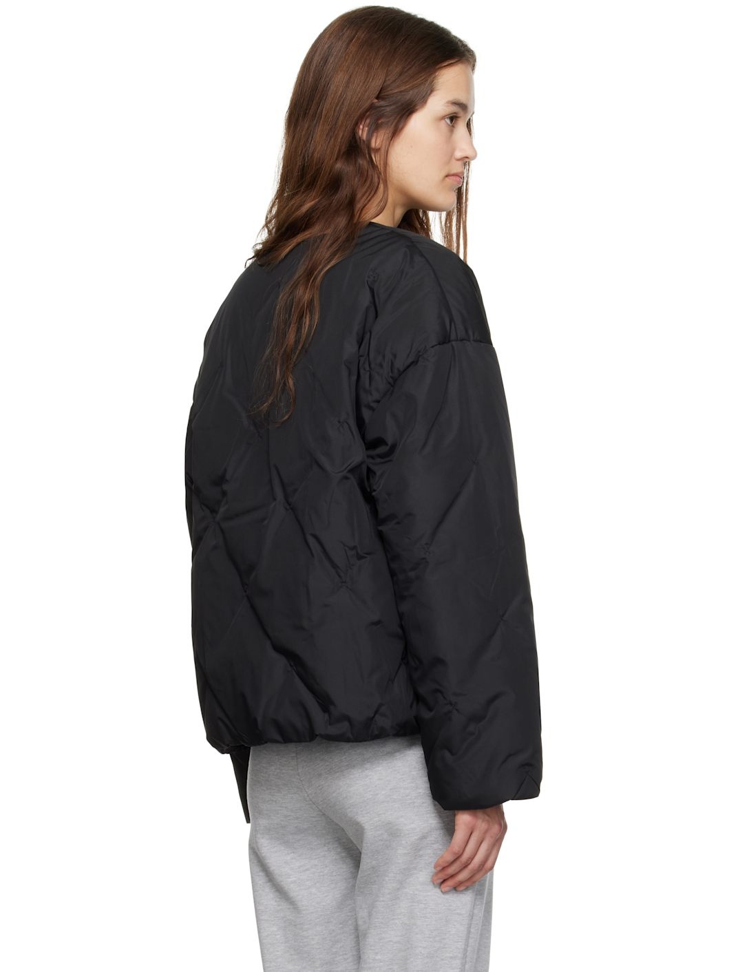 Black Ukiyo Puffer Jacket - 3