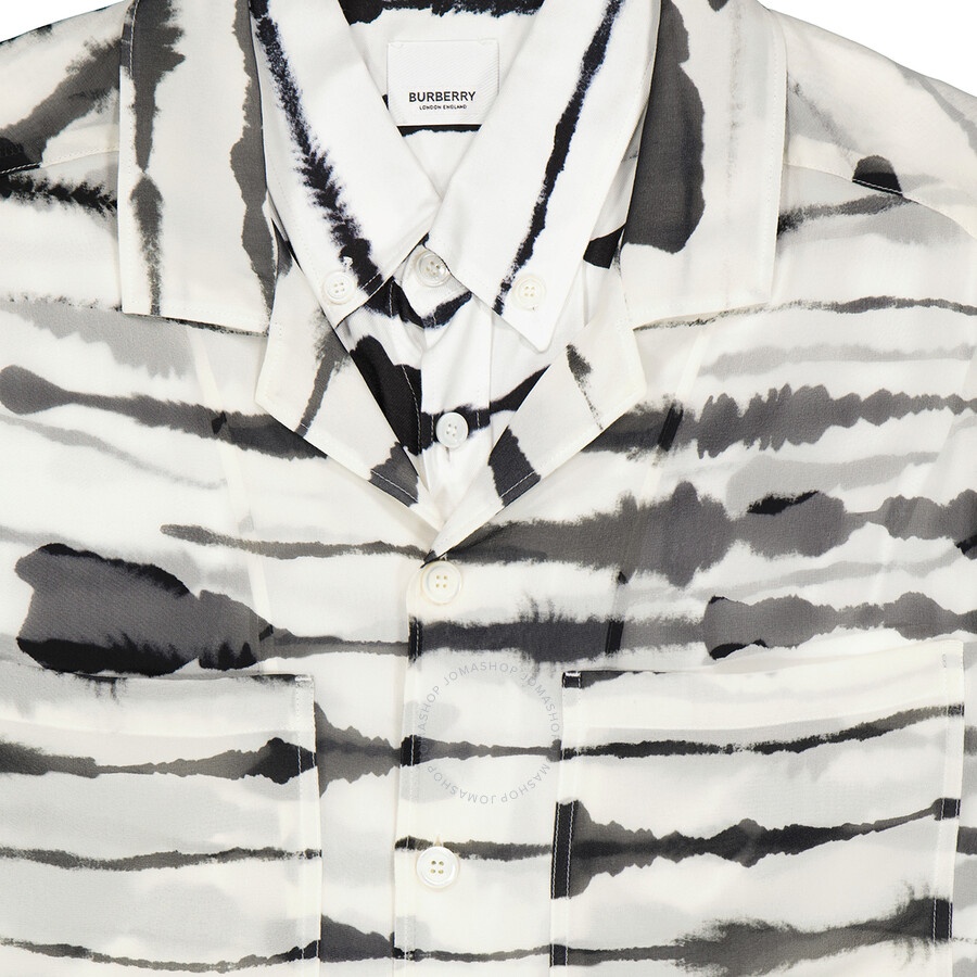 Burberry Watercolour Print Double-layered Shirt - 7