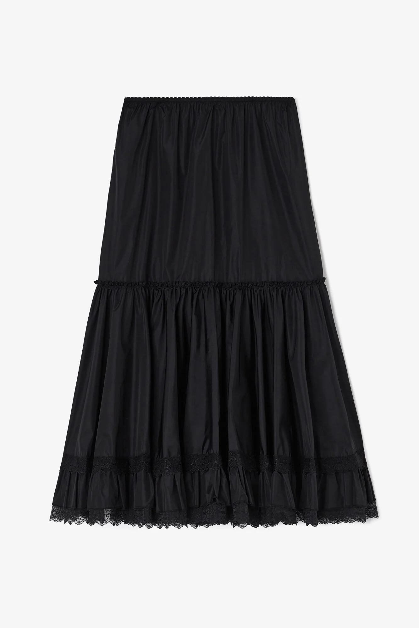 SKIRT IN BLACK NYLON - 1