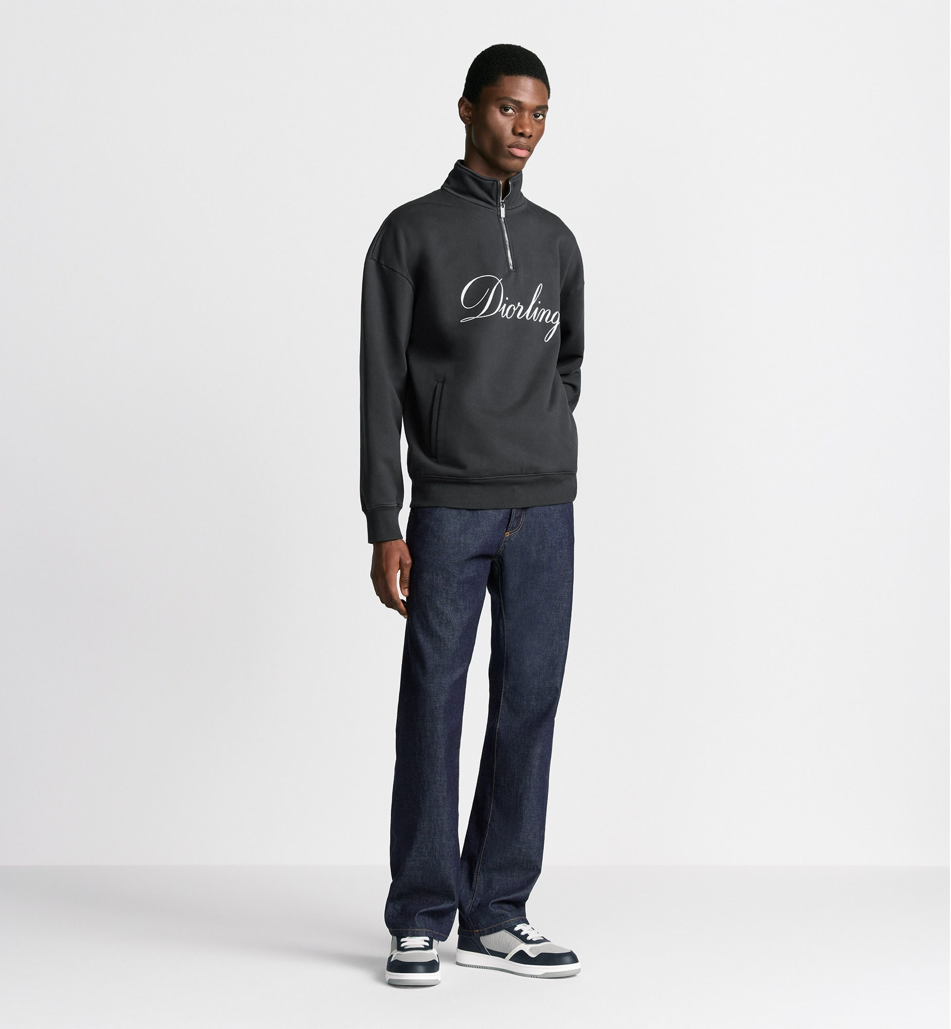 Diorling Sweatshirt with Zipped Collar - 4