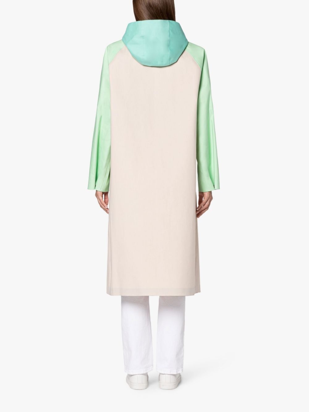 ORLA BONDED COTTON HOODED COAT - 4