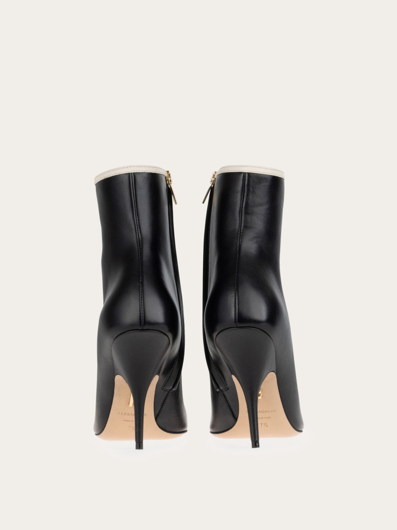 Pointed ankle boot with mini bow detail 4