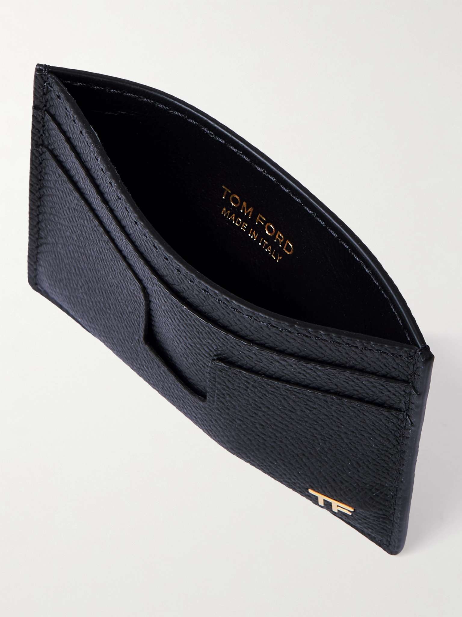 TOM FORD Full-Grain Leather Cardholder with Money Clip