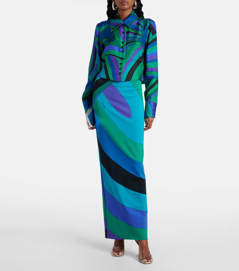 PUCCI Orchidee maxi skirt outlook