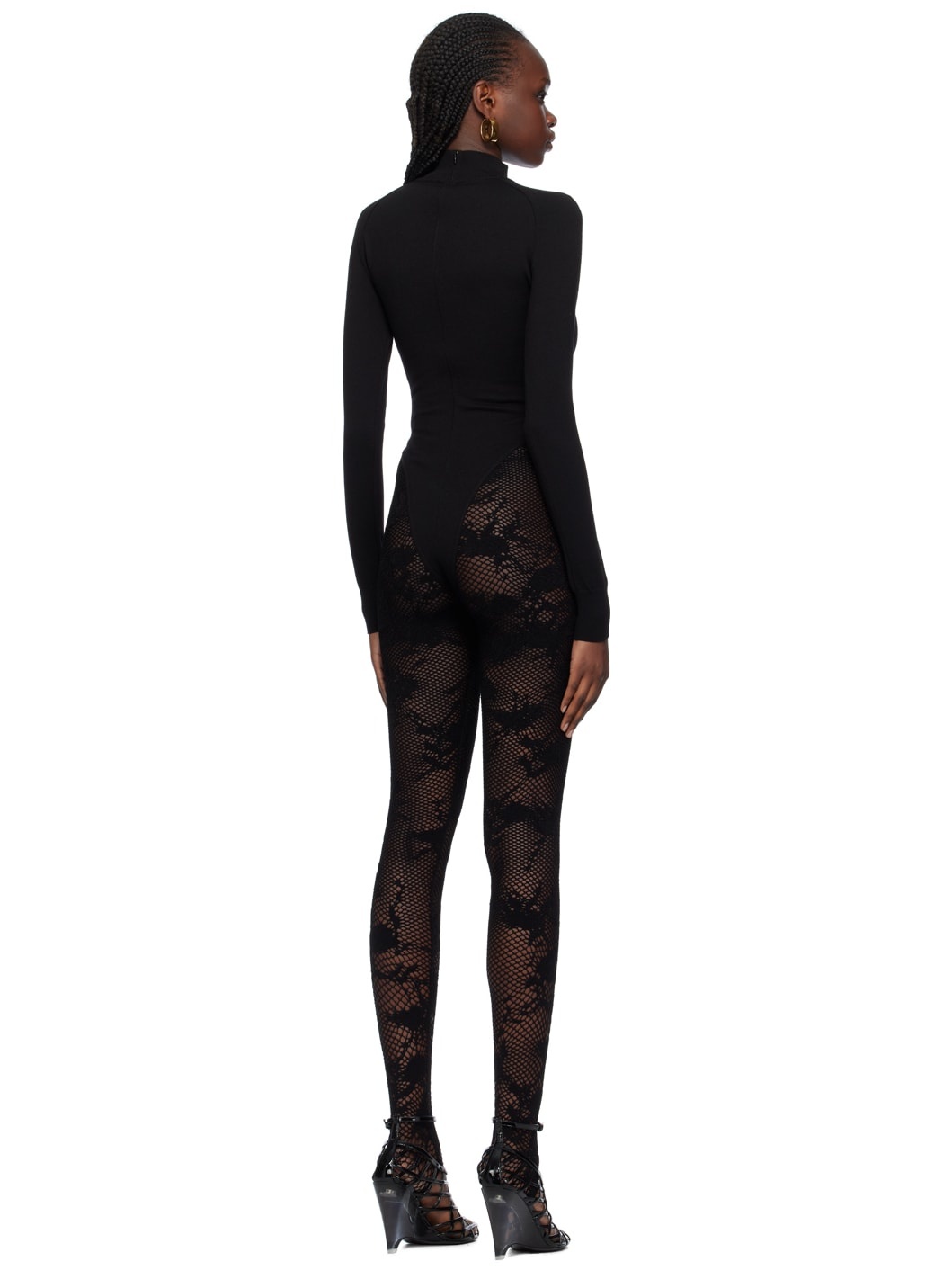 Black Floral Jumpsuit - 3