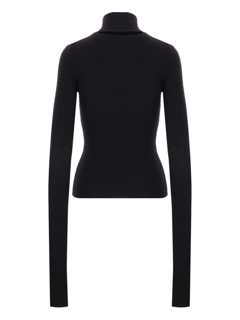 cut-out detailing turtle neck - 2