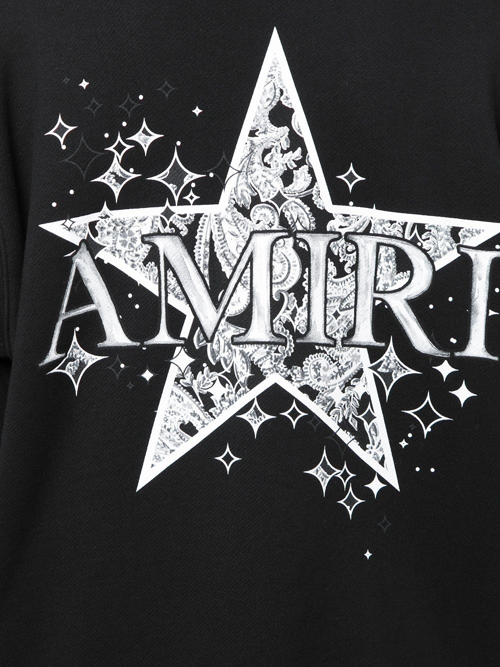 star-print crew neck sweatshirt - 5