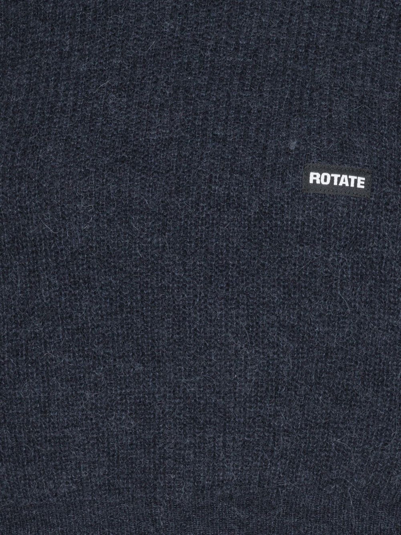 cuffed-sleeve crewneck sweater 5