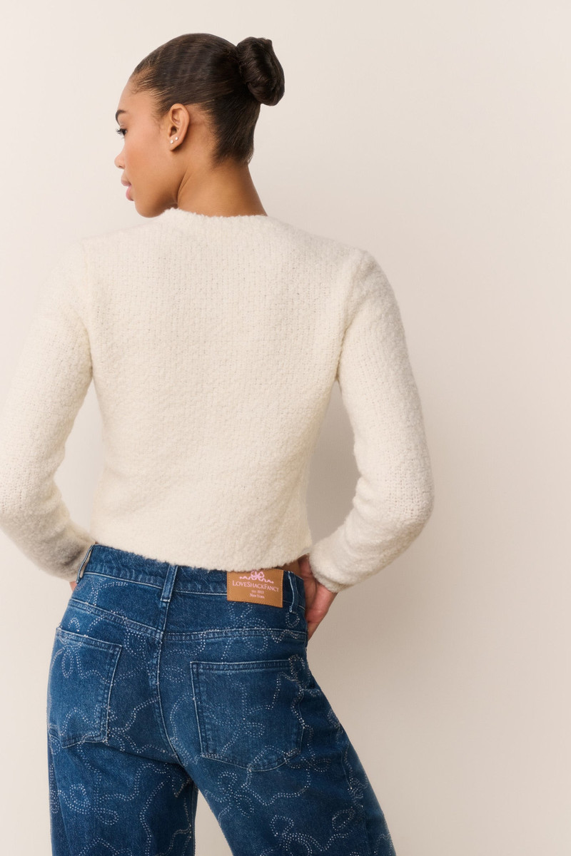 Leocadia Wool-Blend Embellished Cardigan 6