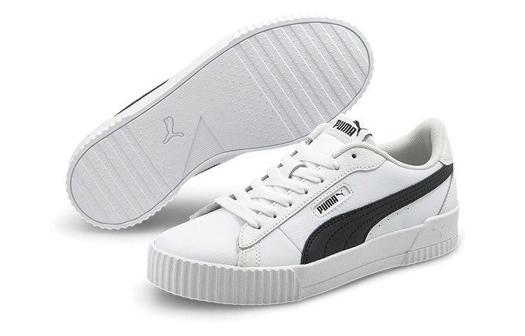 (WMNS) PUMA Carina Crew 'White Black' 374903-05 - 5
