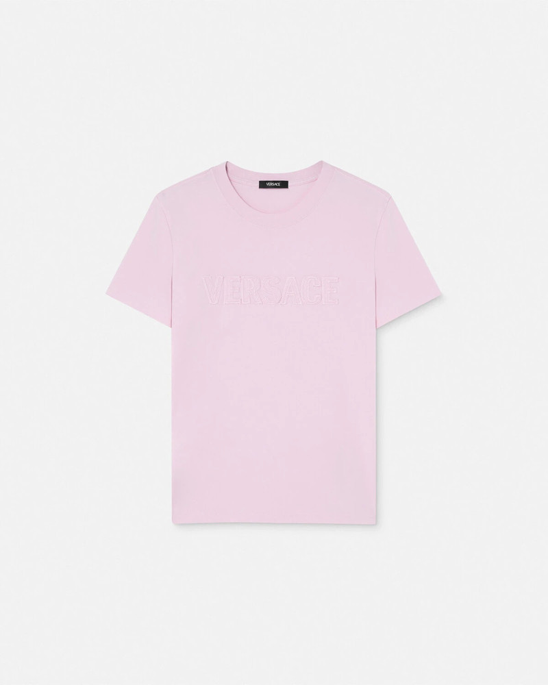 Fringed Embroidered Logo Slim-Fit T-Shirt - 1