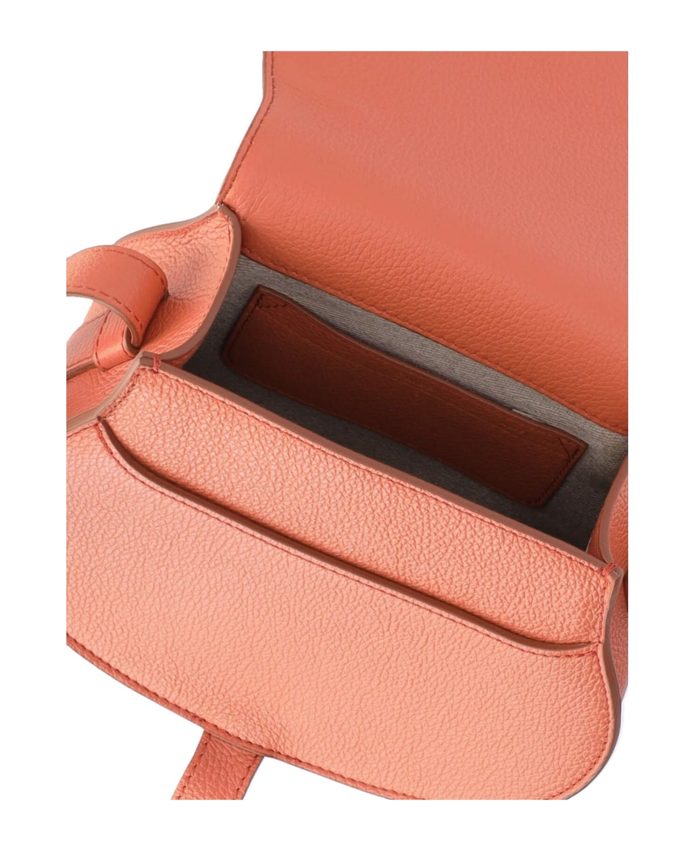 Mercie Shoulder Bag In Orange Leather - 4