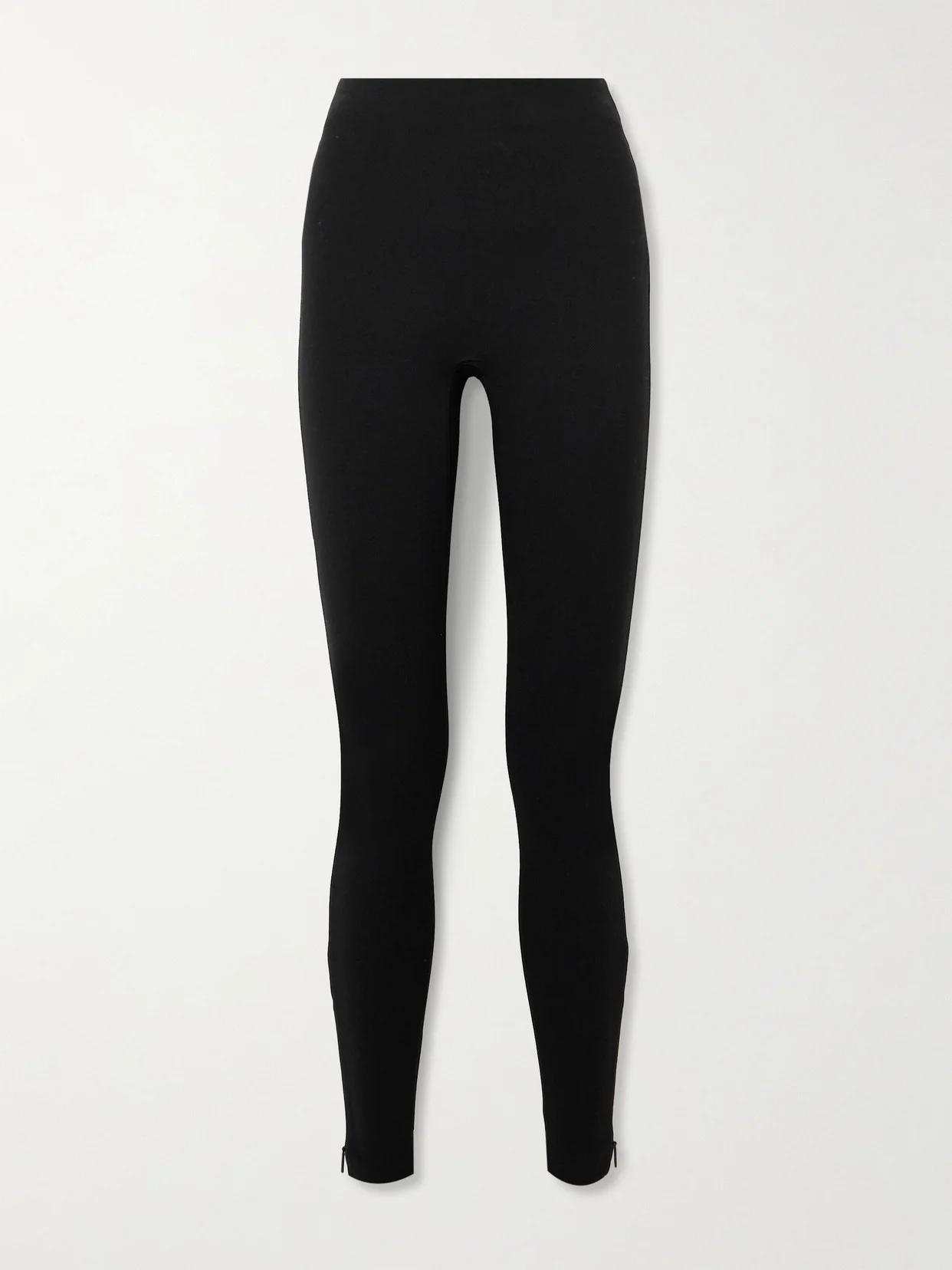 Spanxsupersmooth Perfectfit Zip-embellished Stretch-ponte Leggings - 1