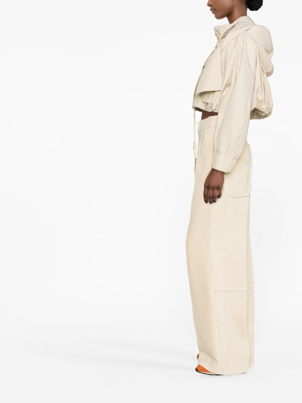 wide-leg flared trousers - 3