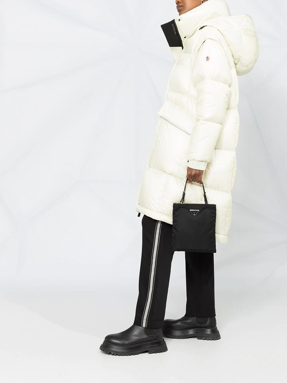 detachable-sleeve down coat - 6