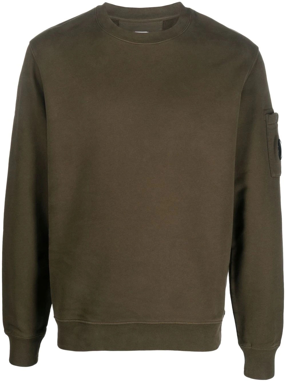 logo-patch crew neck jumper - 1