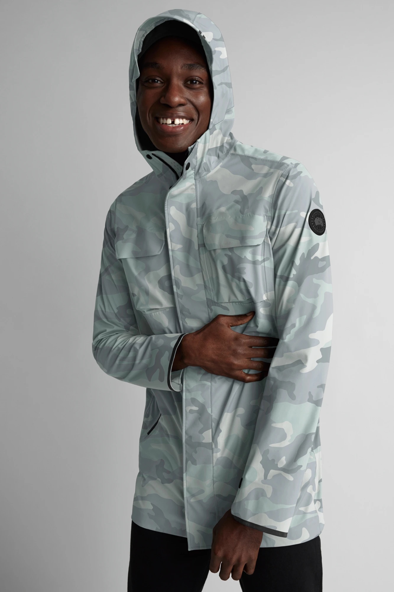 MEN'S WASCANA RAIN JACKET BLACK LABEL PRINT - 7