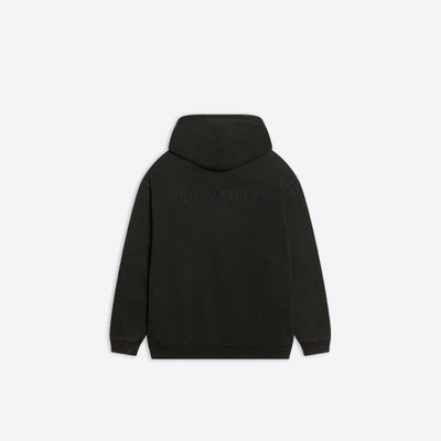 BALENCIAGA Men's Logo Hoodie Medium Fit in Black outlook