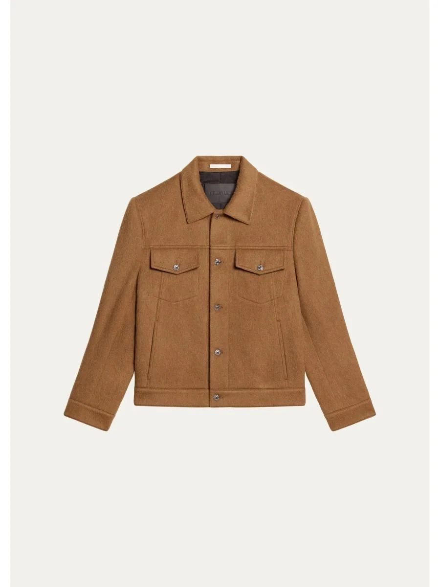 Men's Wool Trucker Jacket - 1