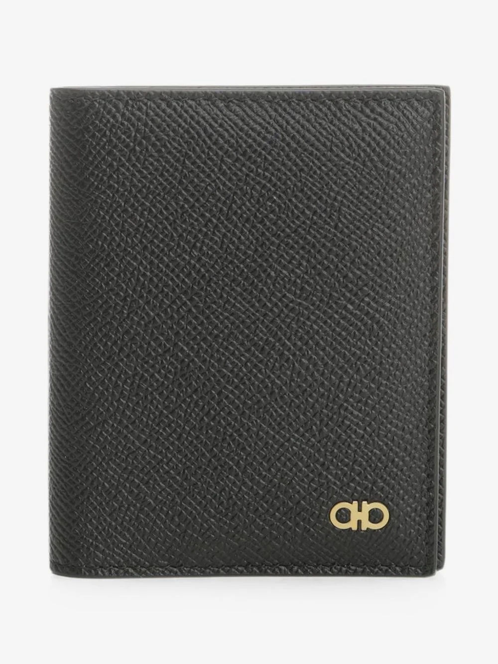 Gancini-plaque leather card holder - 1
