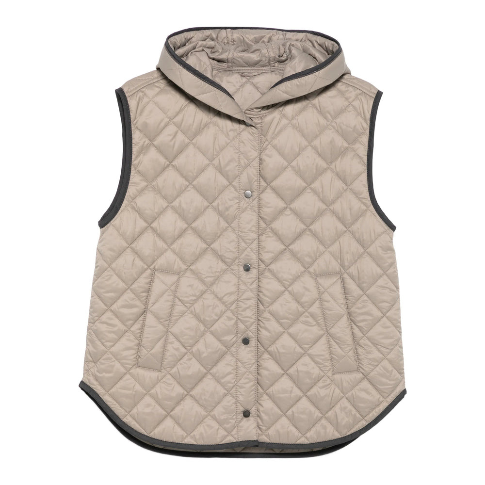 Brunello Cucinelli Neutrals Jackets - Waistcoat & Gilets Women - 1