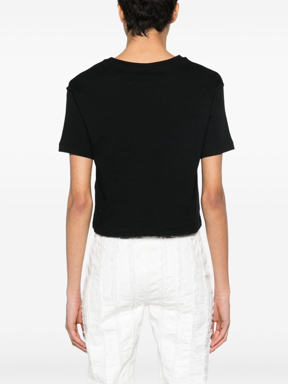 rhinestone-embellished cotton T-shirt - 4