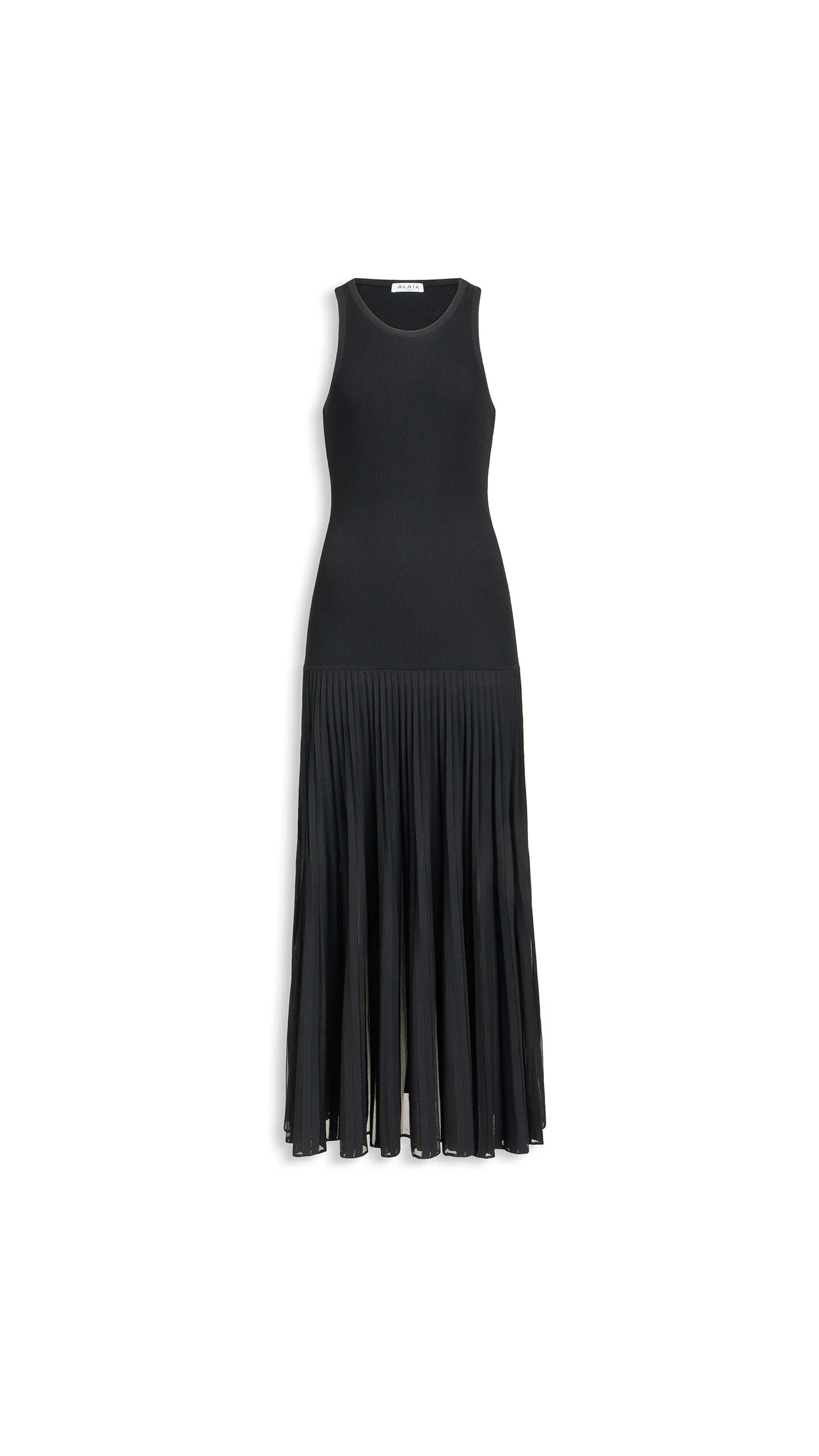 PLEATED SHEER DRESS - 1