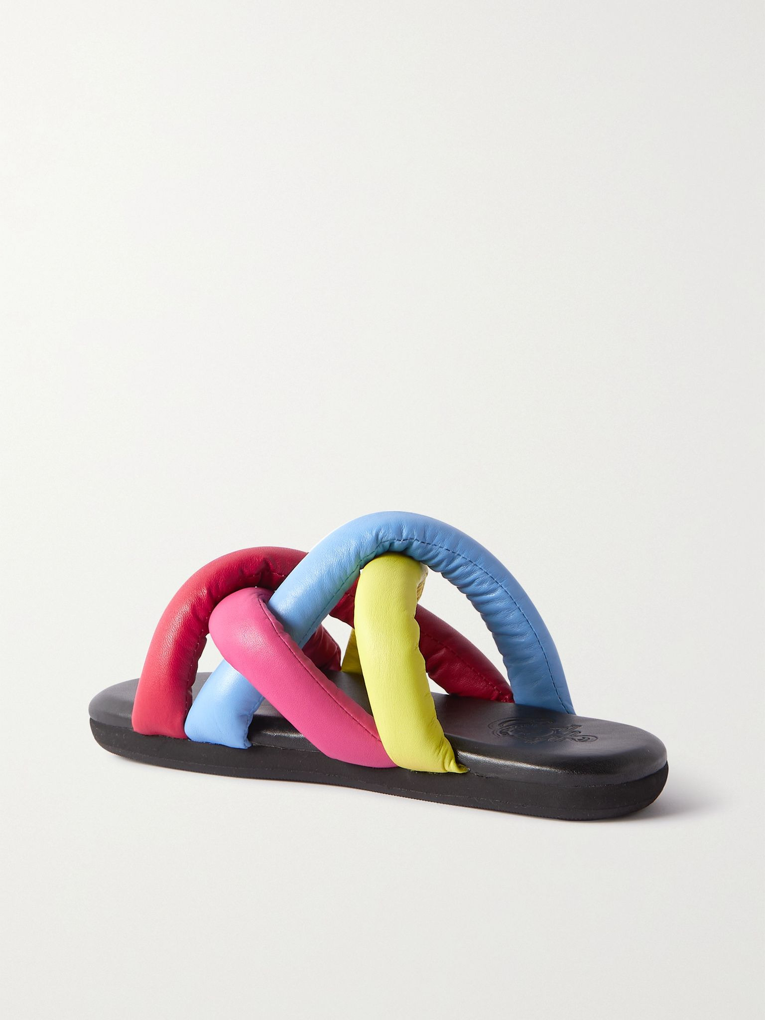 + JW Anderson Jbraided leather slides Pink - 3