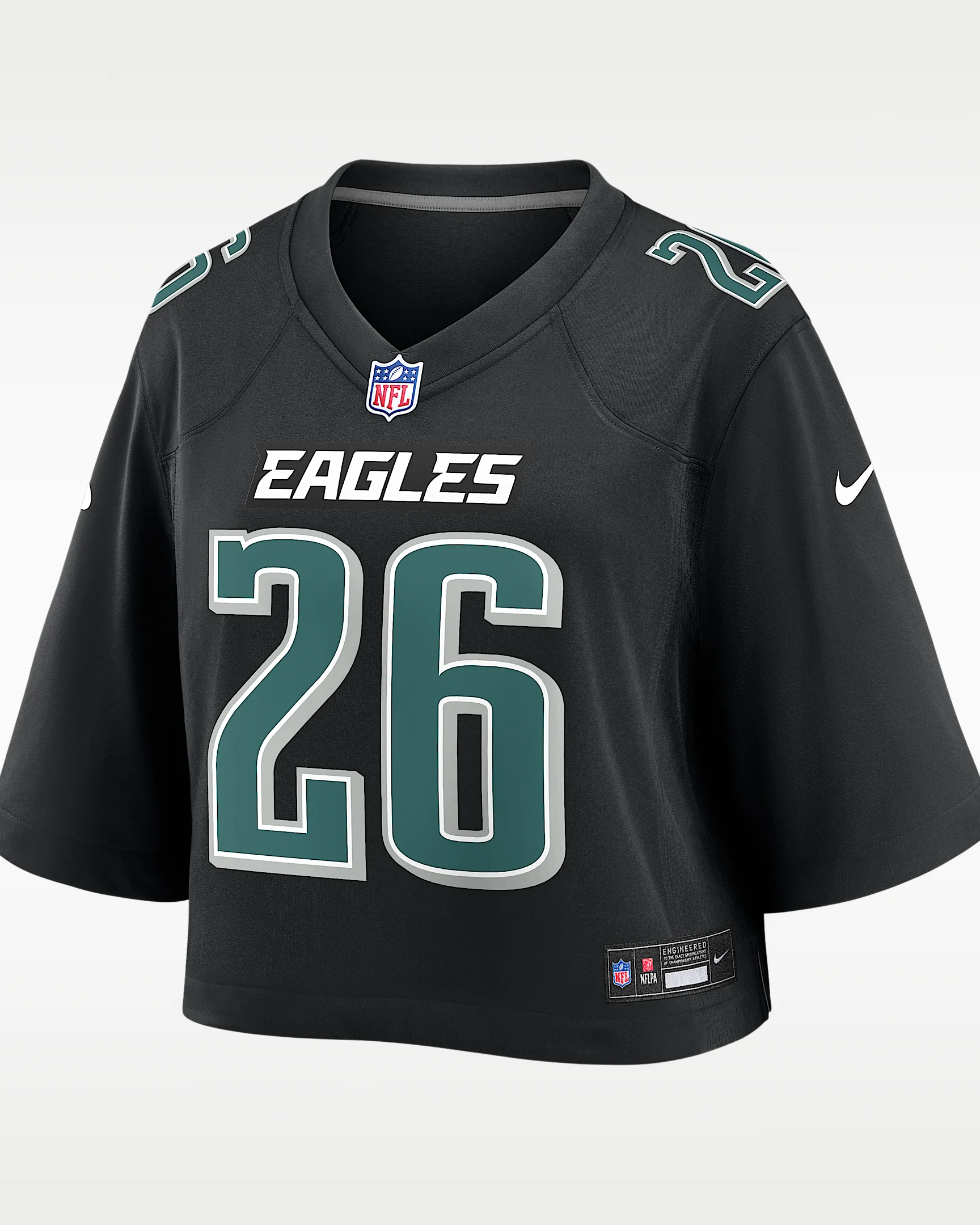 Saquon Barkley Philadelphia Eagles Women's Nike NFL Cropped Tundra Game Jersey - 1