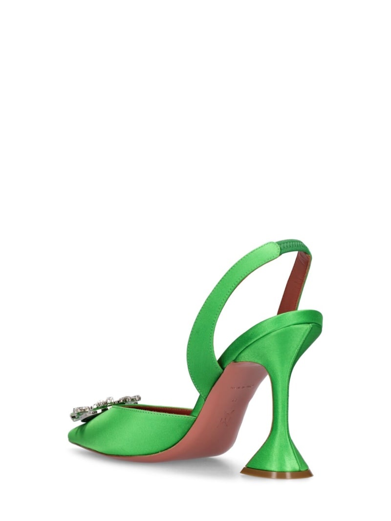 95mm Begum satin slingback pumps - 3