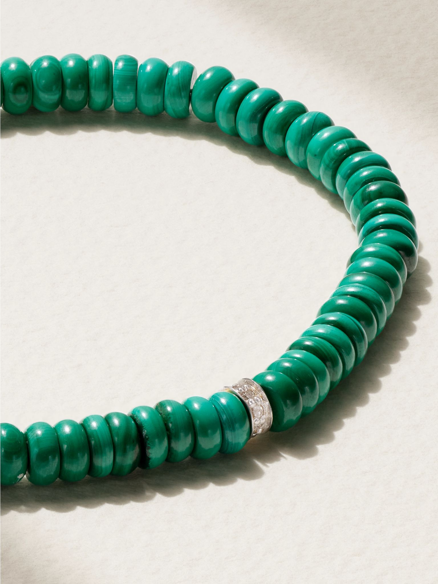 14-karat gold, malachite and diamond bracelet Green - 4