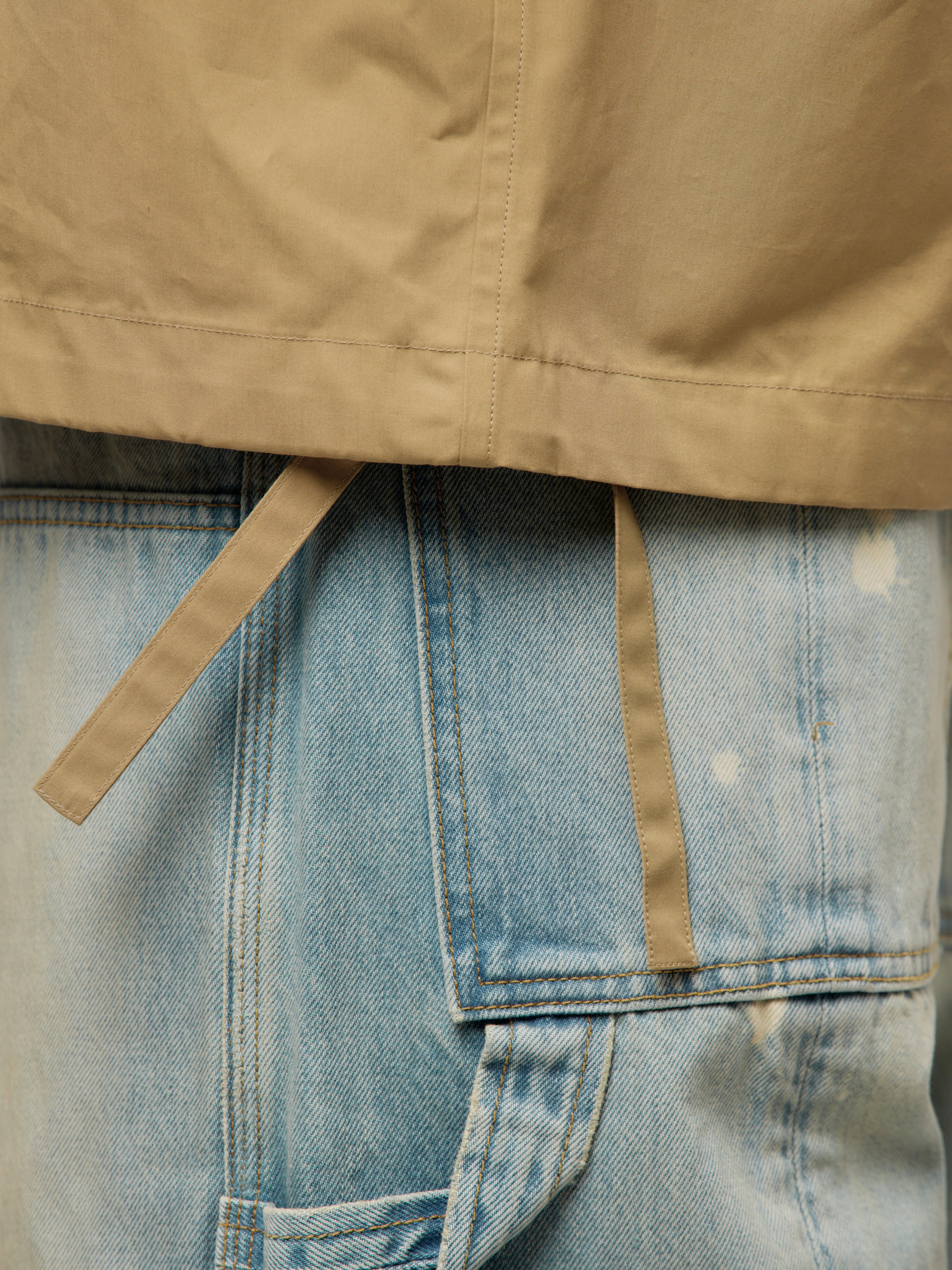 OVERSIZED DRAWSTRING SHIRT (CLAY) - 7