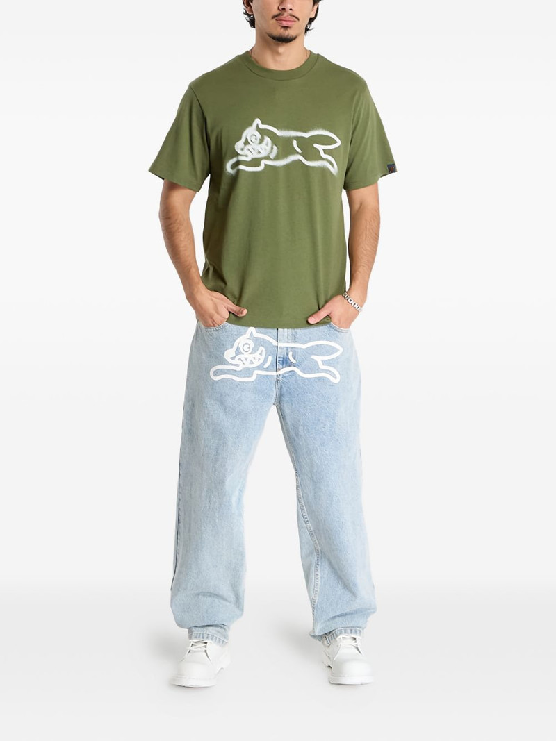 ICECREAM spray paint running dog T-shirt outlook