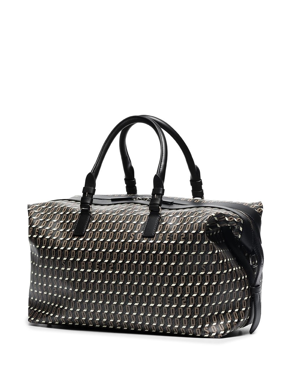 monogram-pattern leather holdall - 3