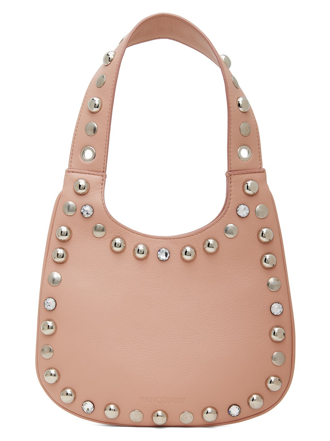 Pink Small Diamanti Saddle Bag - 1