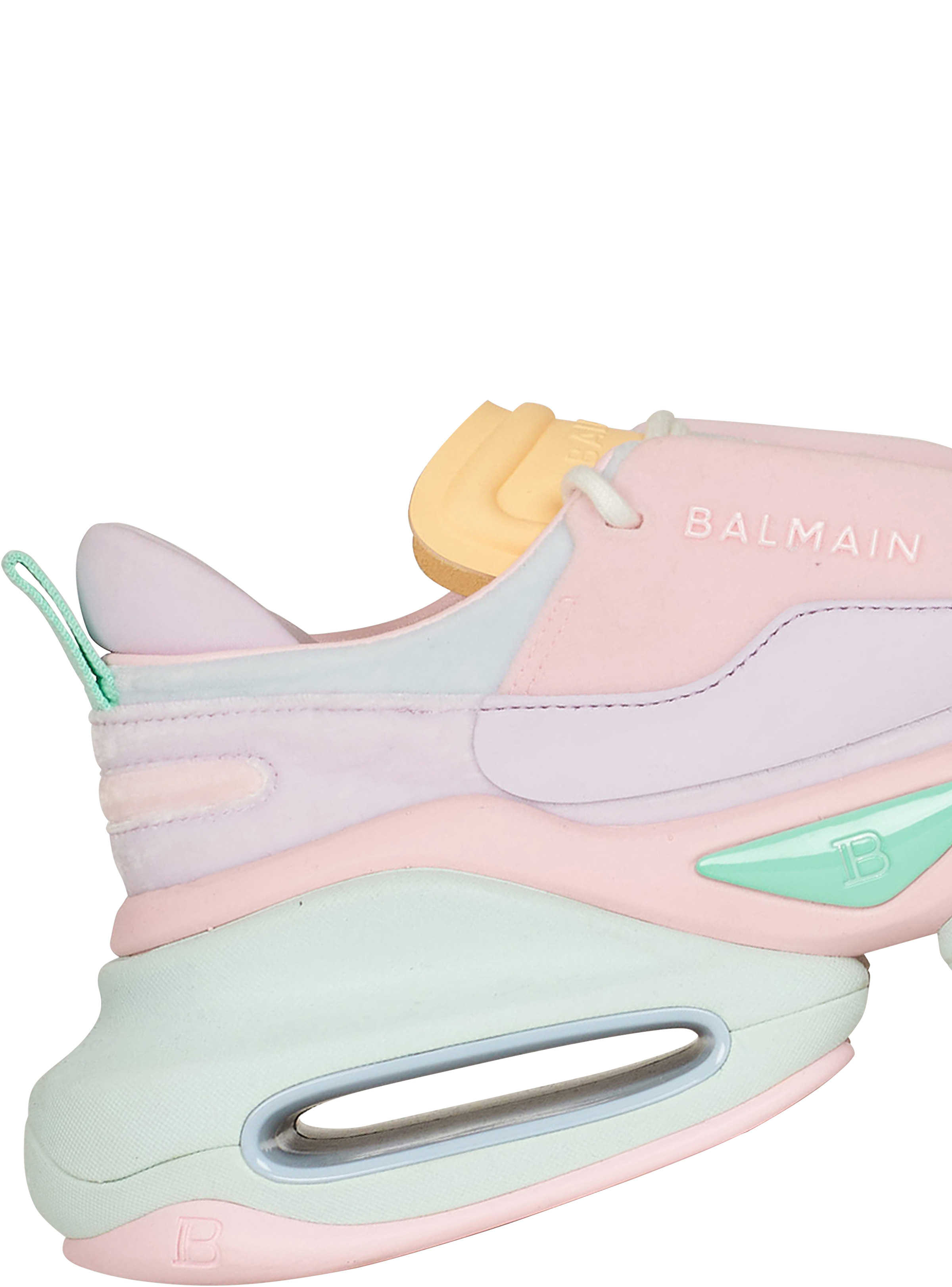 Multicolored velvet B-Bold low-top sneakers - 7
