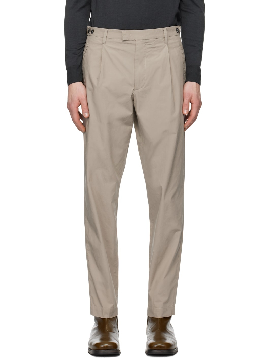 Beige Masco Vion Trousers - 1