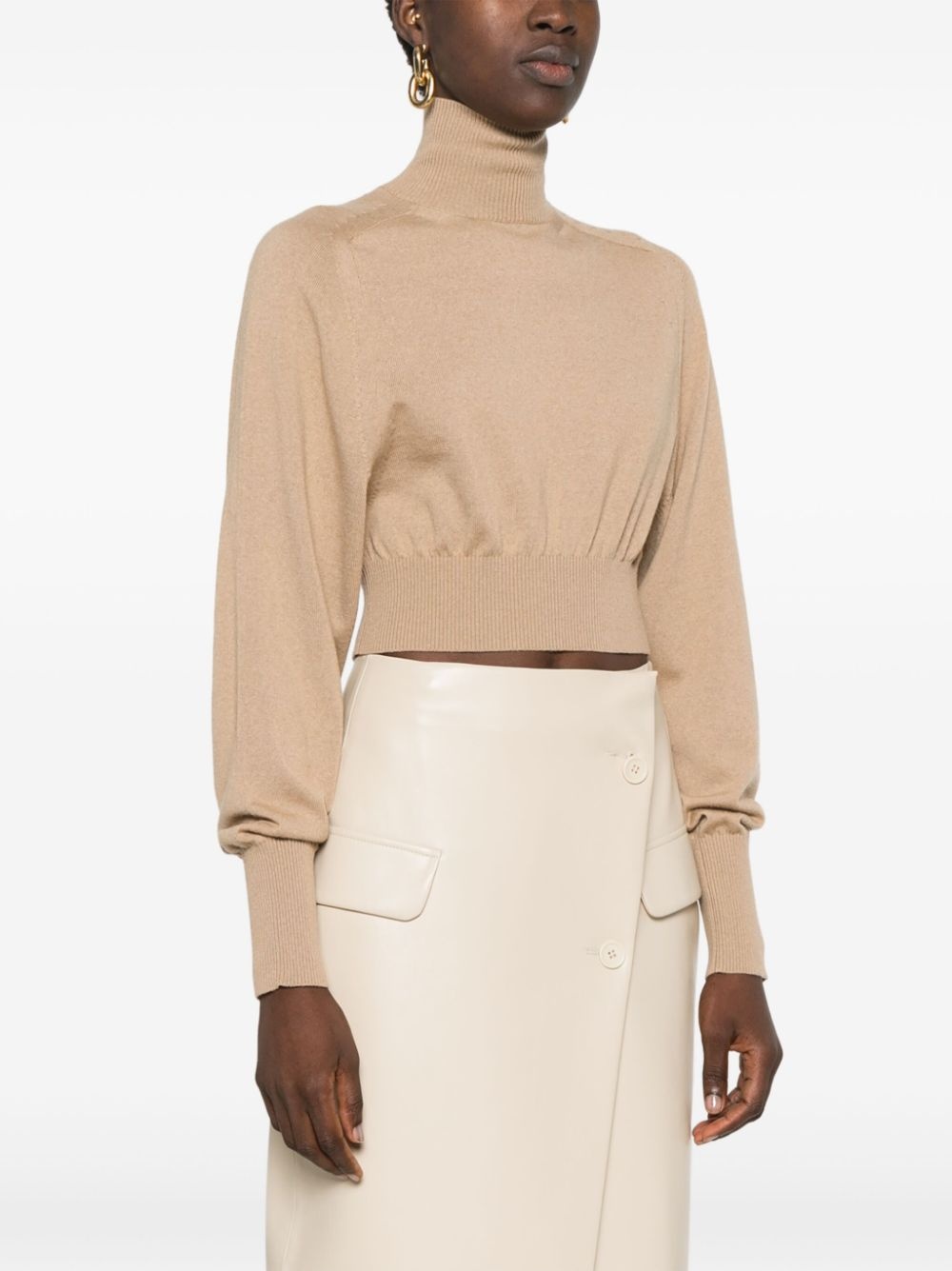 roll-neck wool jumper - 3