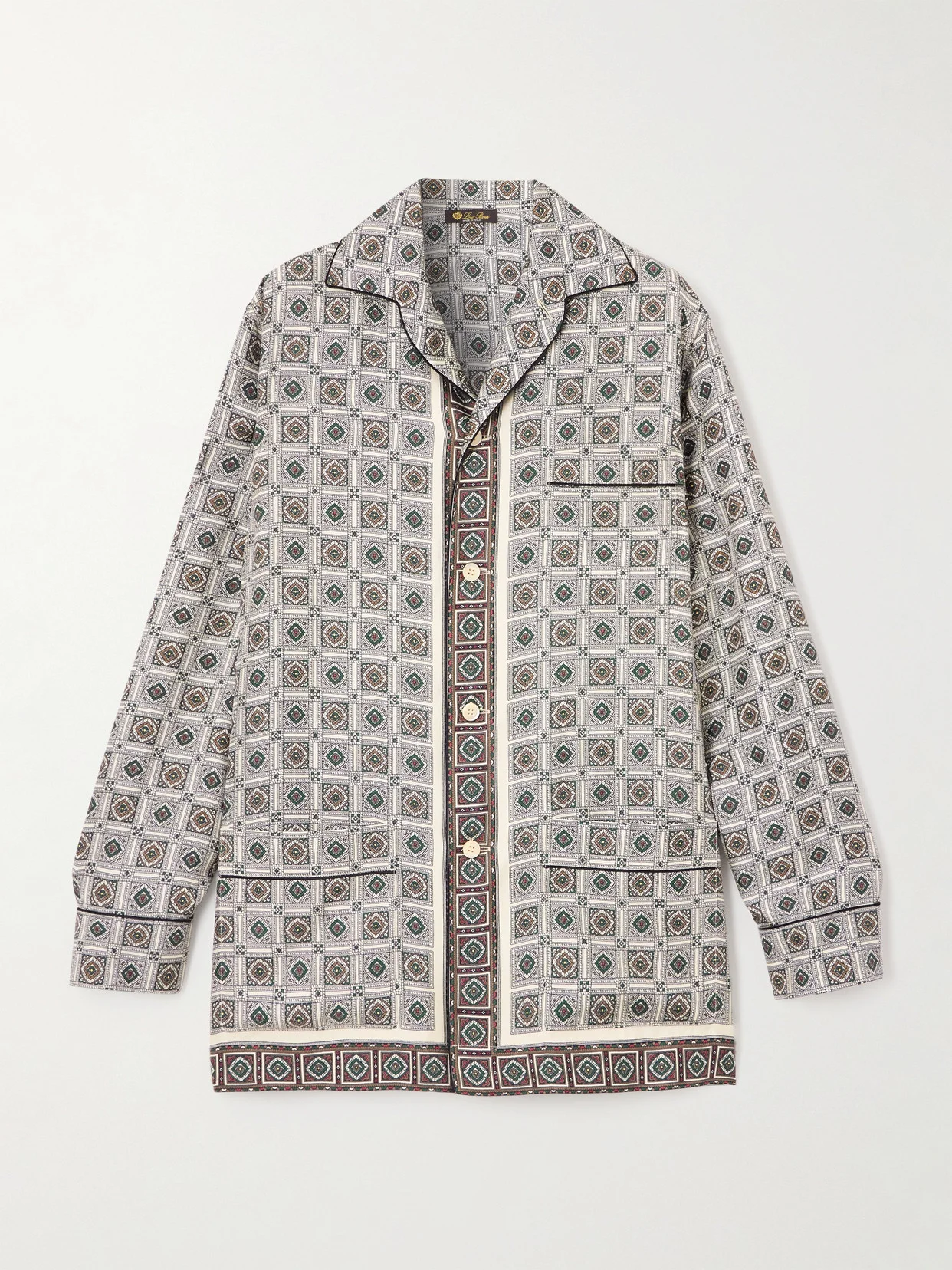 Lian Printed Silk-twill Shirt - 1