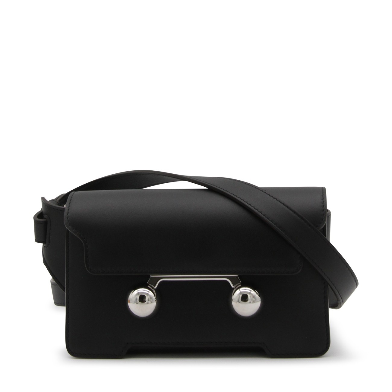 black leather trunkaroo crossbody bag - 1